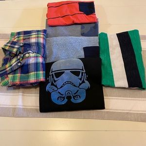Lot of 6 casual Boys t shirts